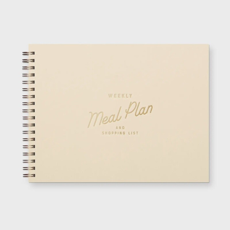Retro Weekly Meal Planner - Cream