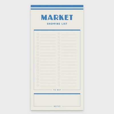 Market Shopping List Notepad