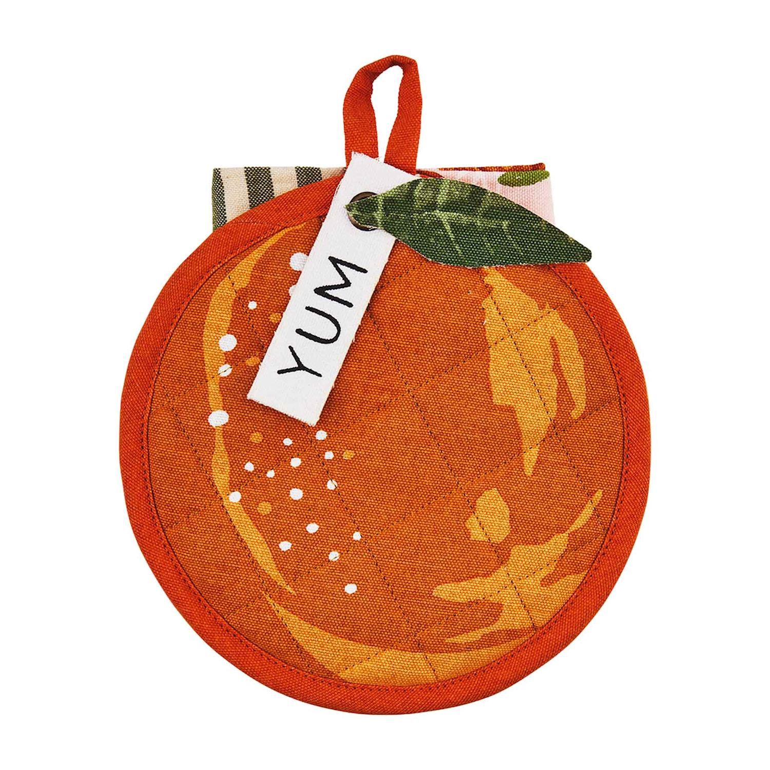 Orange Pot Holder &amp; Towel Set