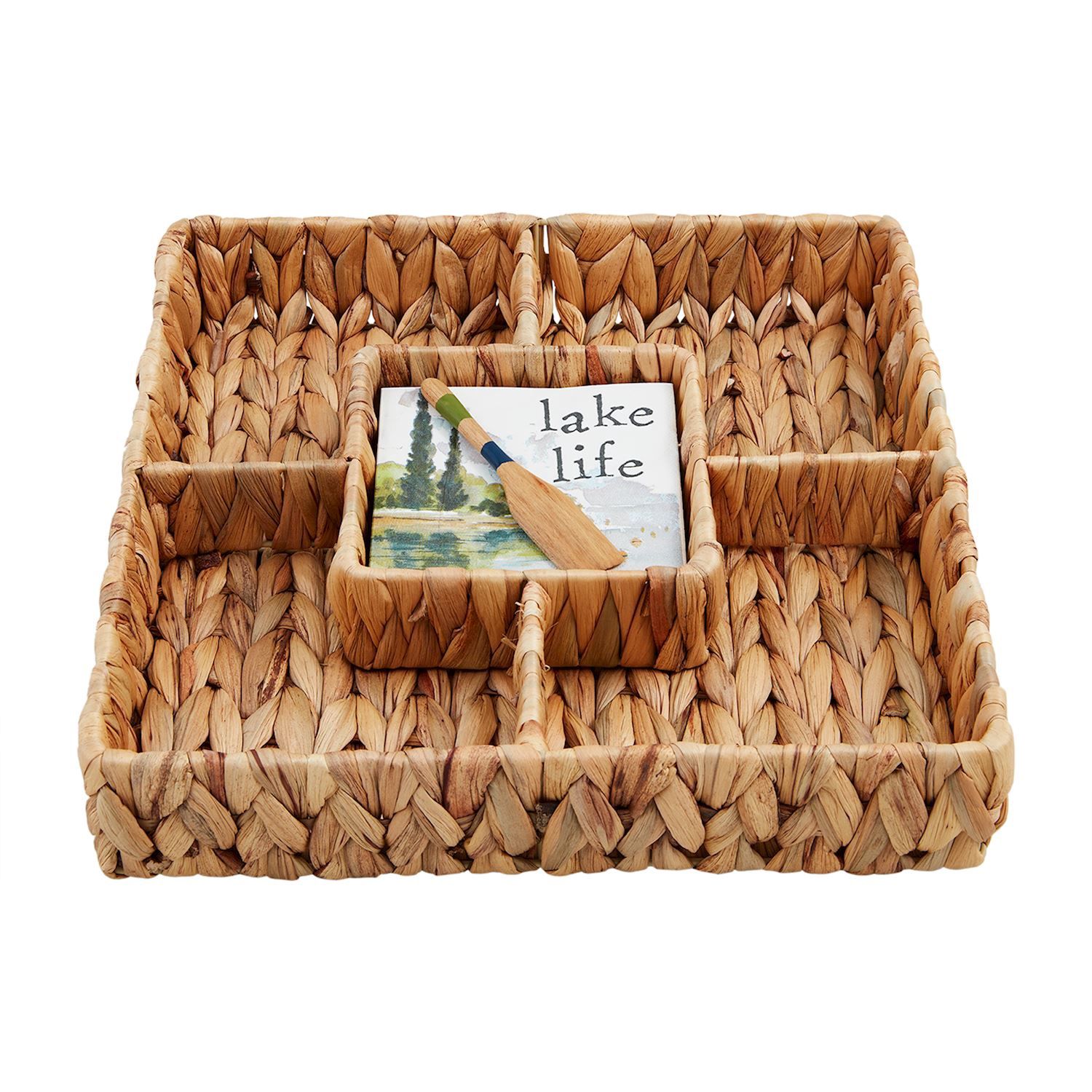 Woven Lake Server &amp; Napkin Set