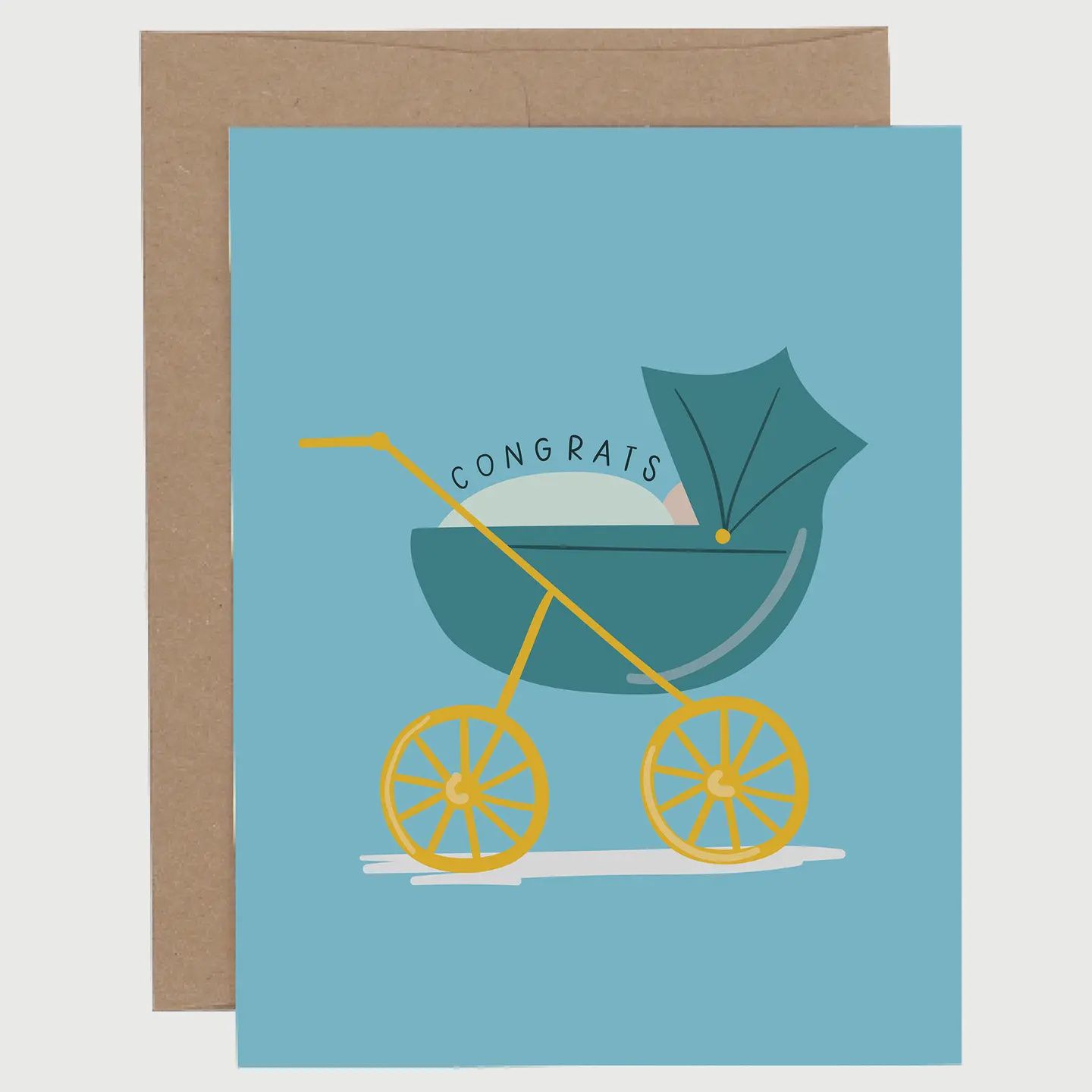 Greeting Card - Baby Carriage