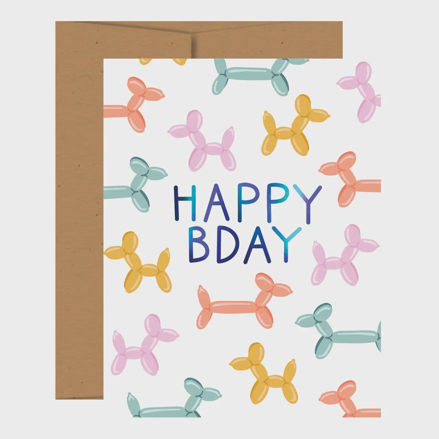 Birthday Card - Balloon Animal