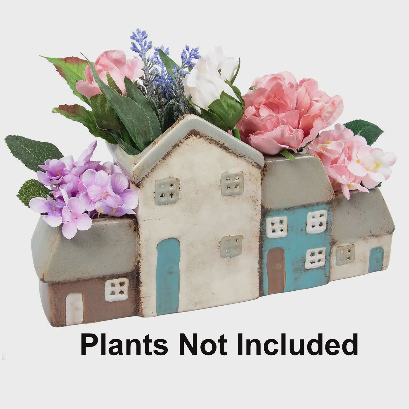 Village Pottery - 4 House Planter