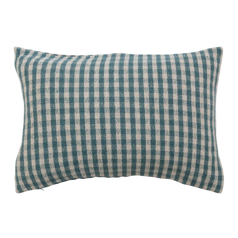 Gingham Pillow - Blue