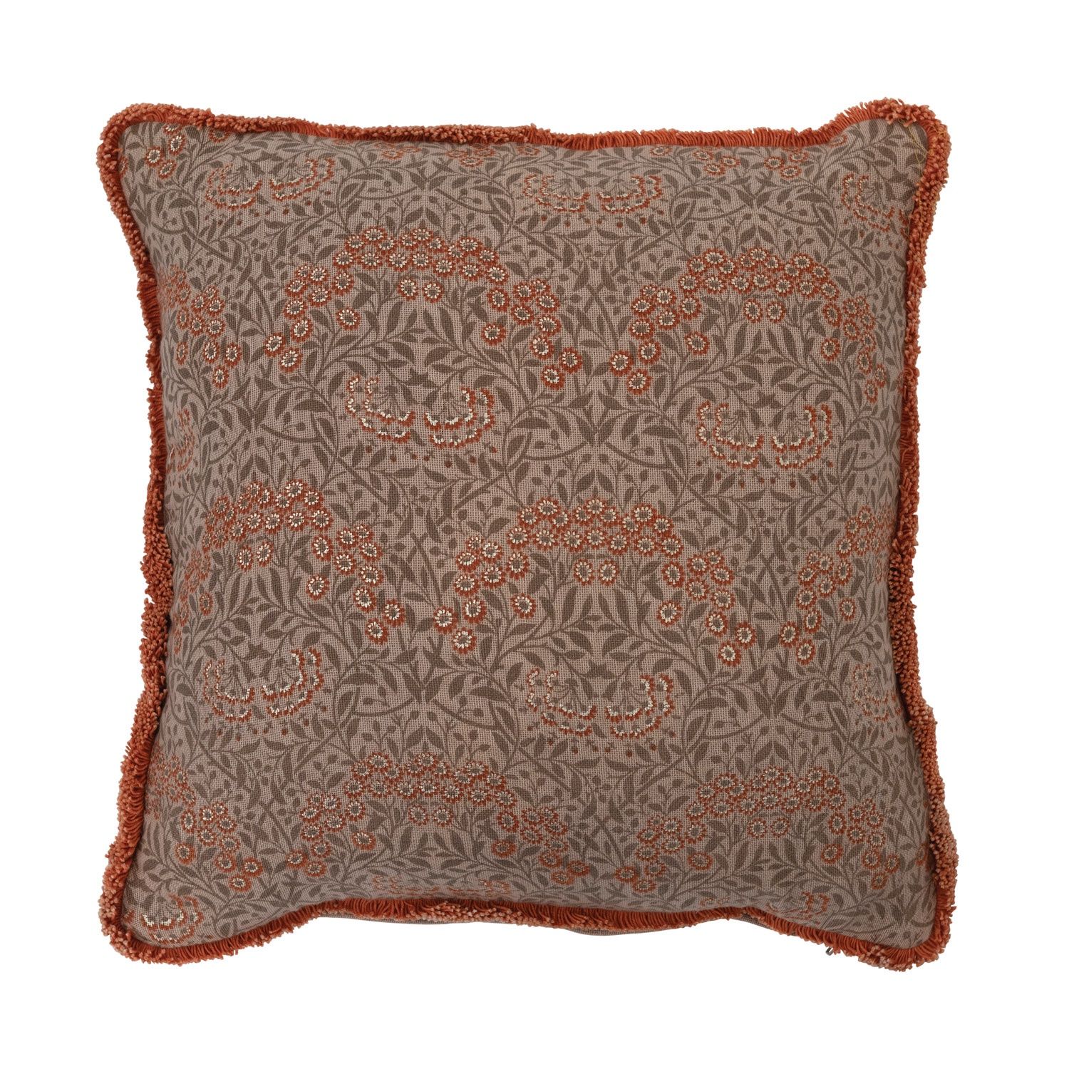 Metallic Floral Pillow