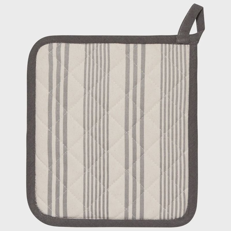 Pot Holder - Gray Stripe