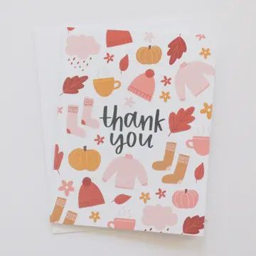 Greeting Card - Fall Thank You