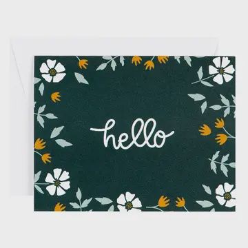 Greeting Card - Hello