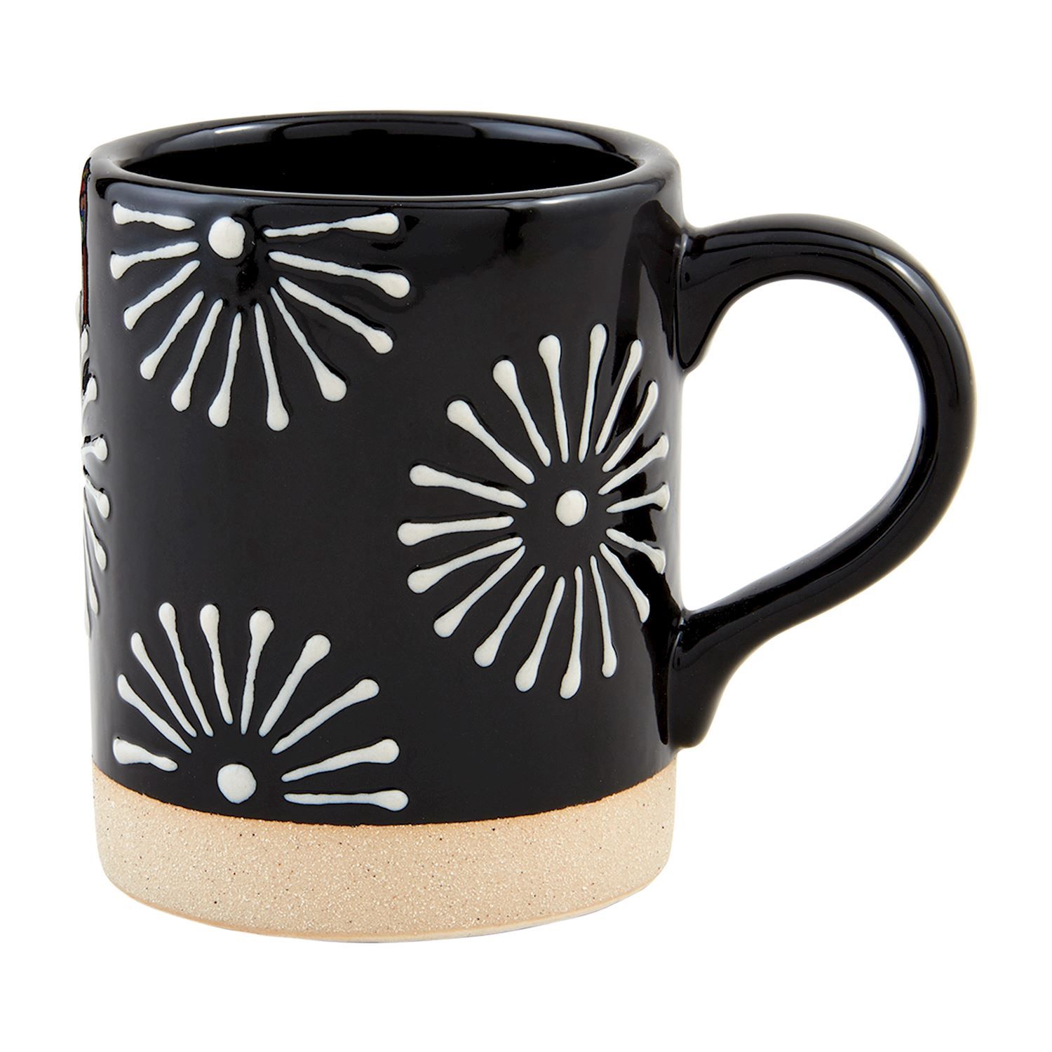 Black Base / White Starburst Mug