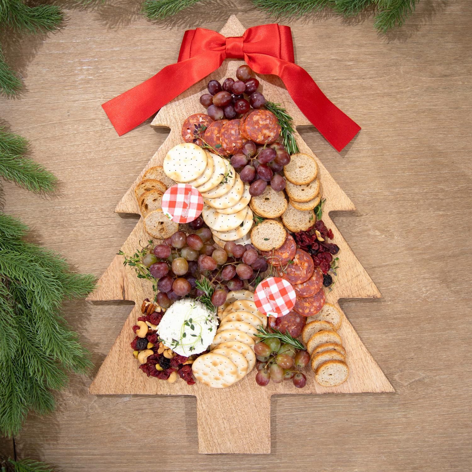 Wood Tree Charcuterie Board