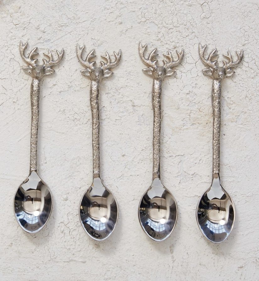 Reindeer Metal Spoon