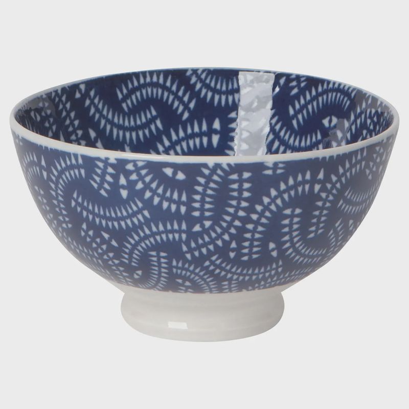 Indigo Geo Bowl - 4 inch