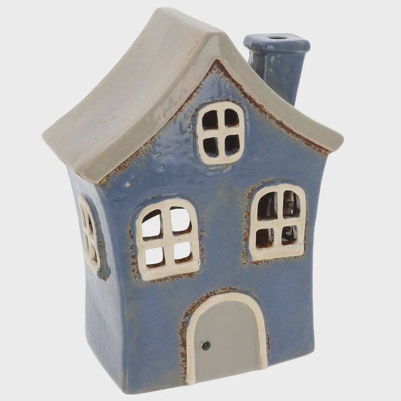 Village Pottery - Quirky Blue Tealight