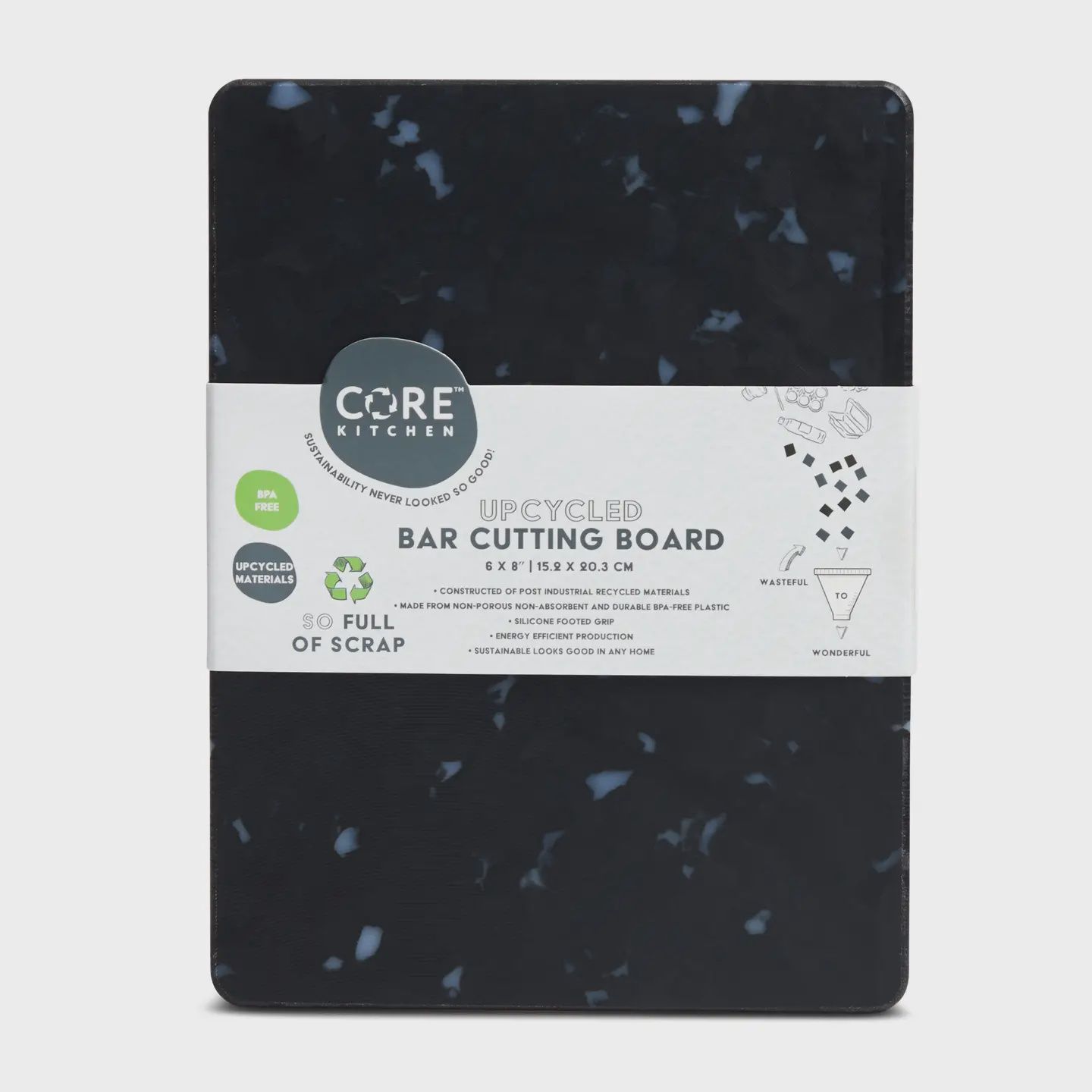 Black Recycled Cutting Board - XS