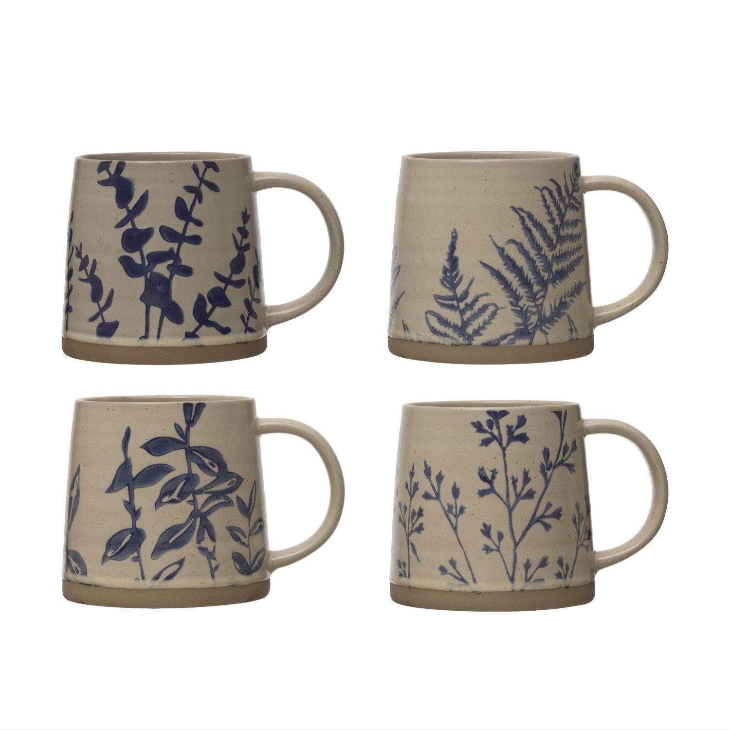 Blue Botanical Mug