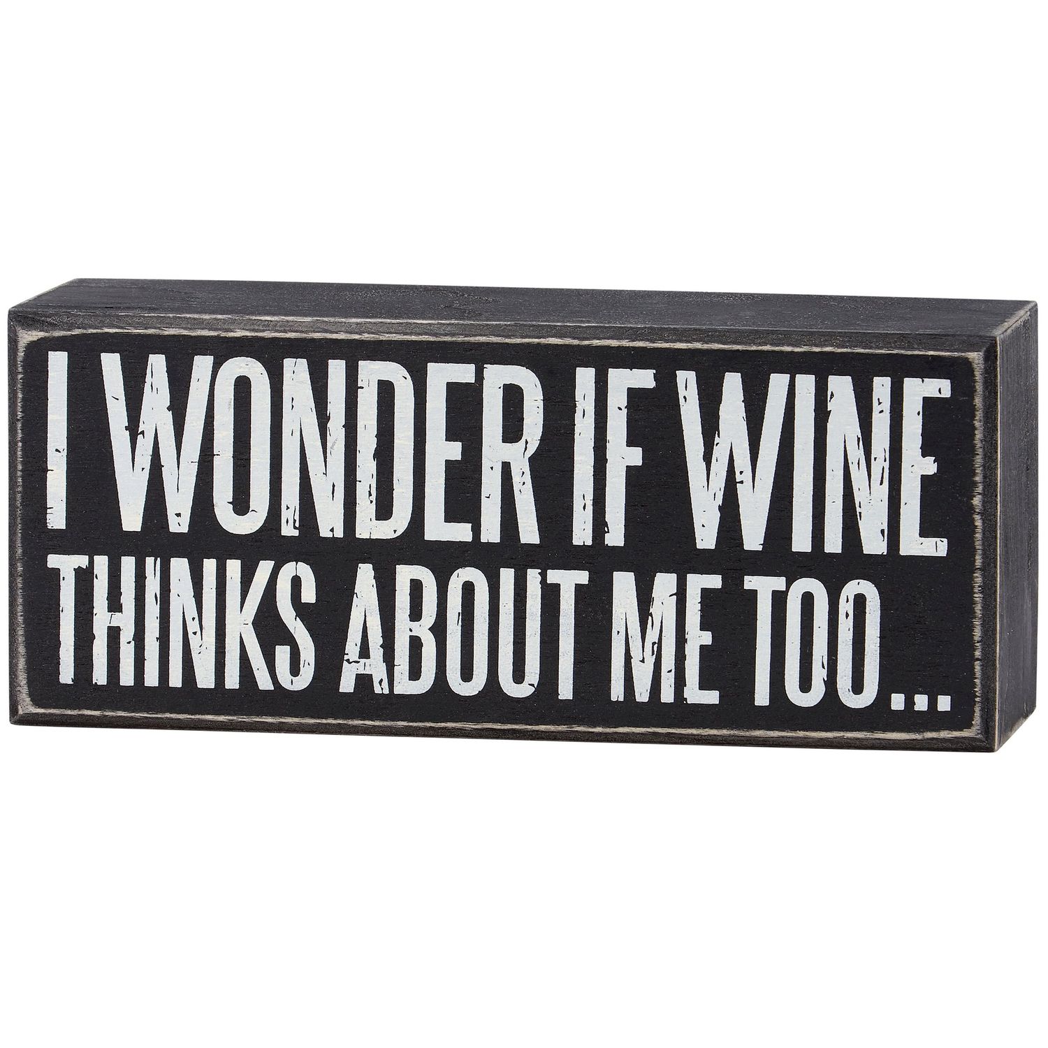 Box Sign - Wonder If Wine