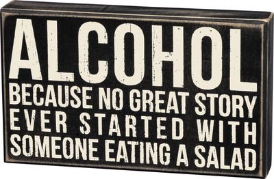 Box Sign - Alcohol Salad