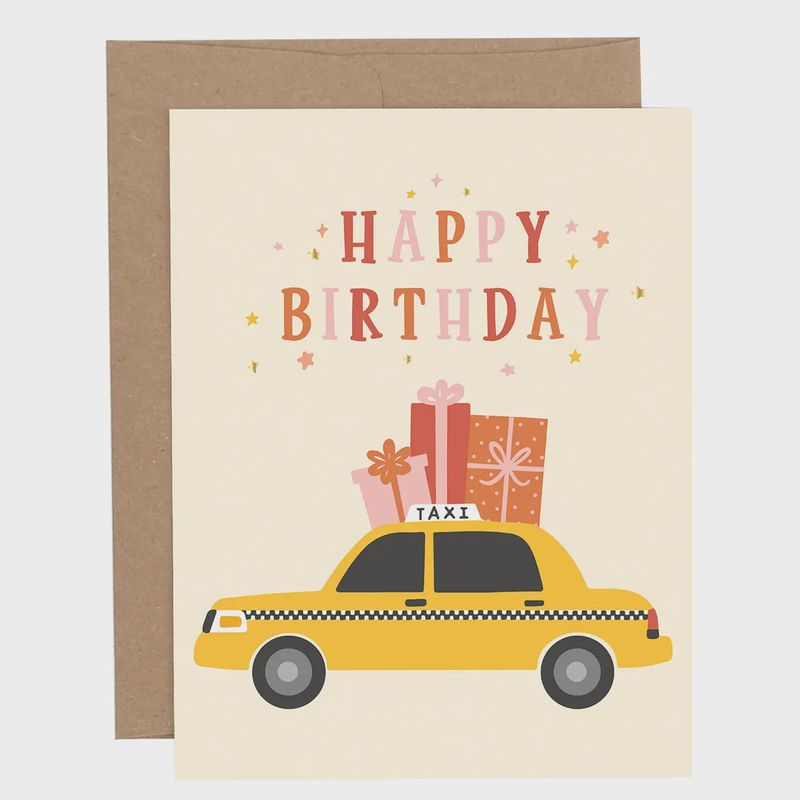 Birthday Card - Taxi