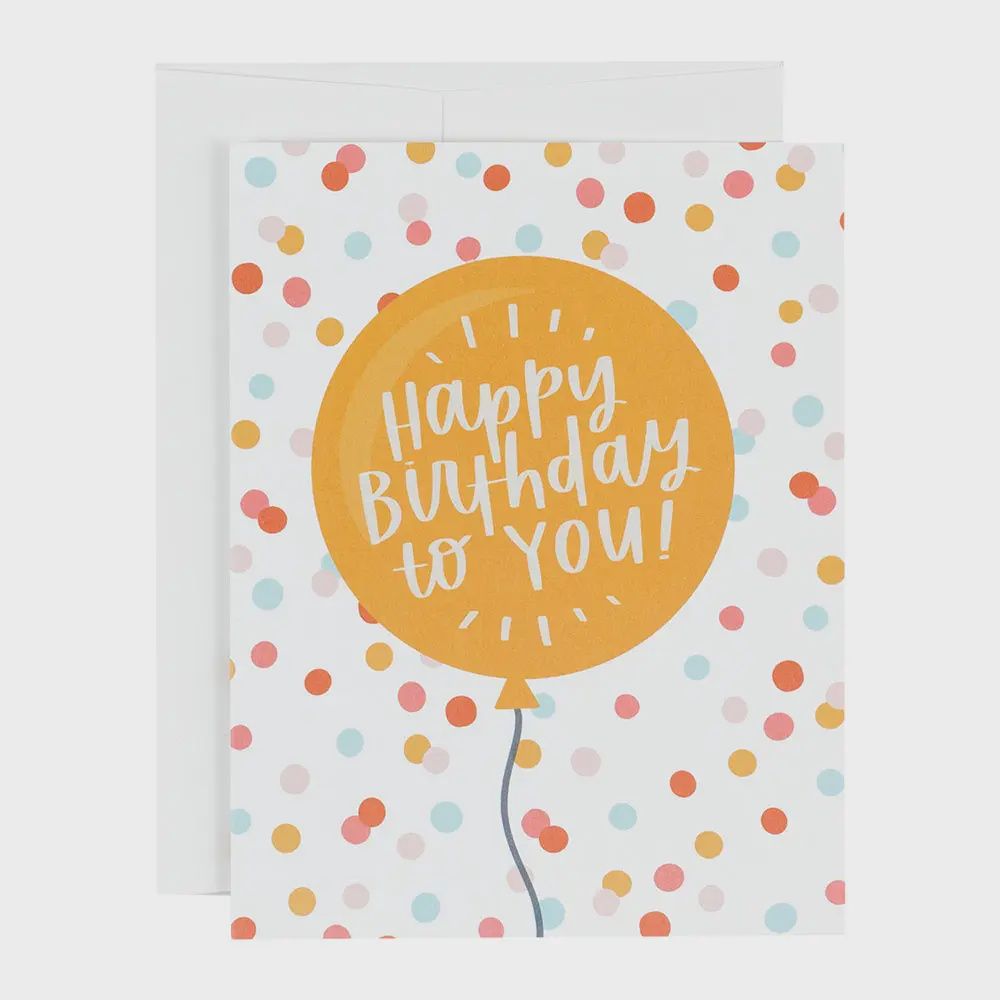 Birthday Card - Balloon