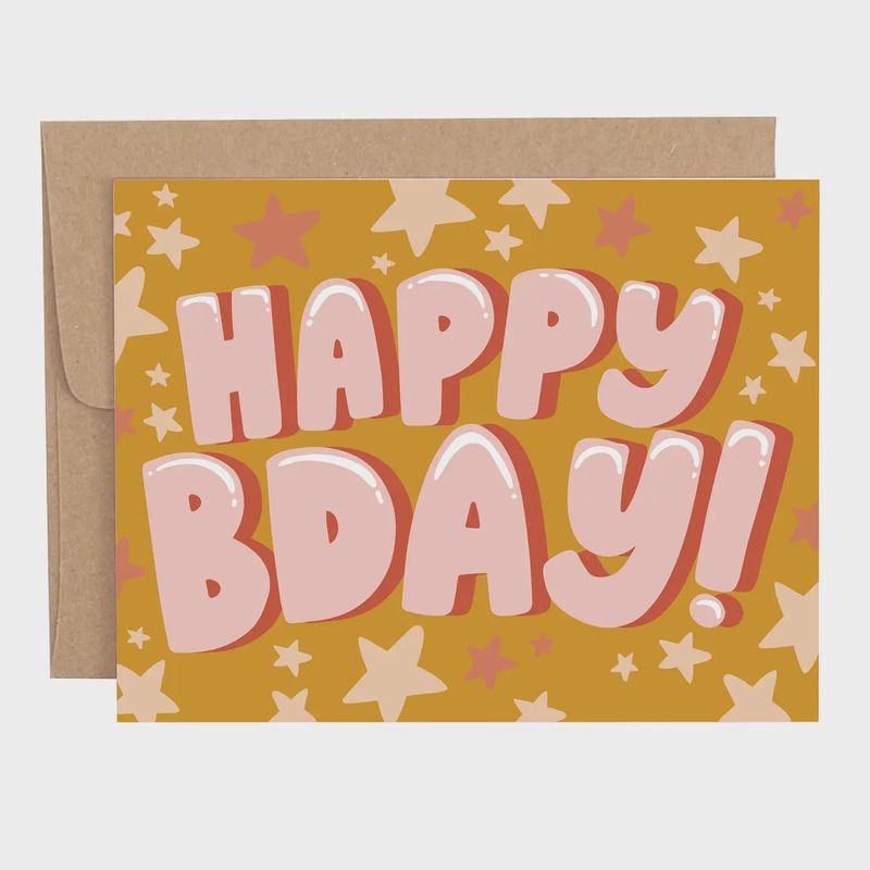 Birthday Card - Stars