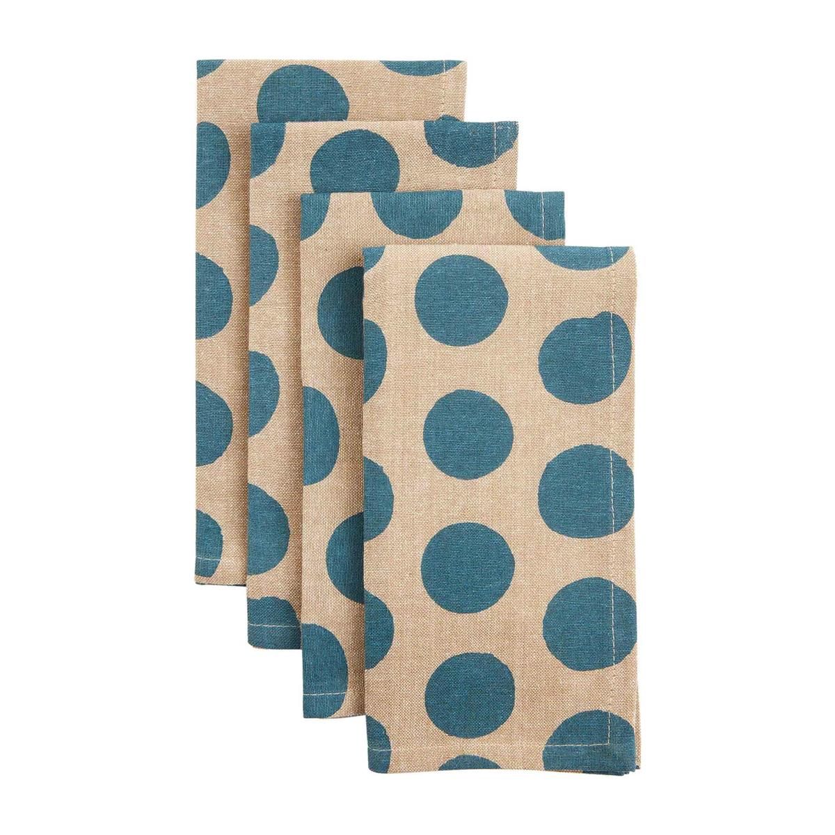 Blue Dot Napkin Set