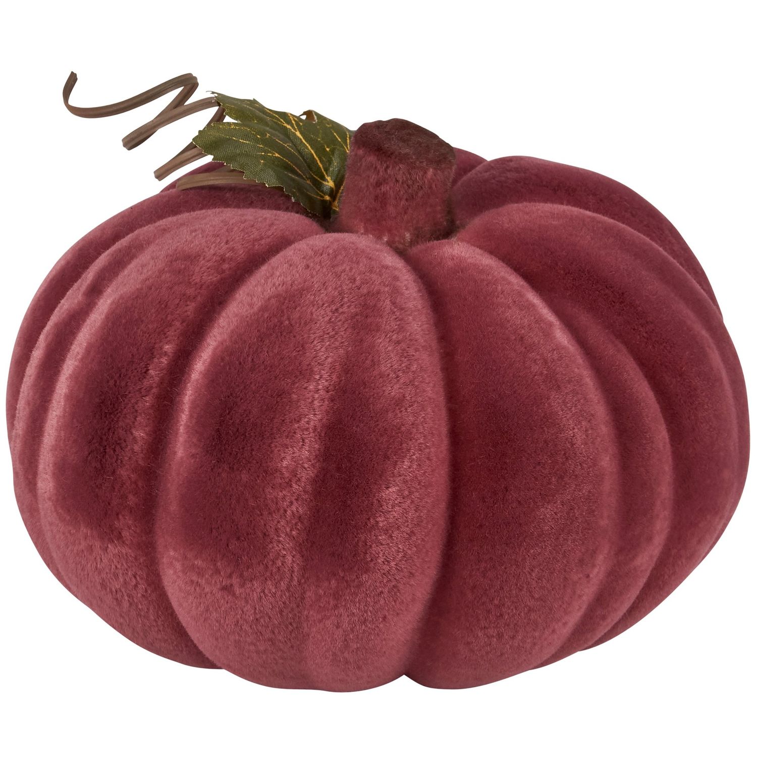 Pumpkin - Flocked Burgundy