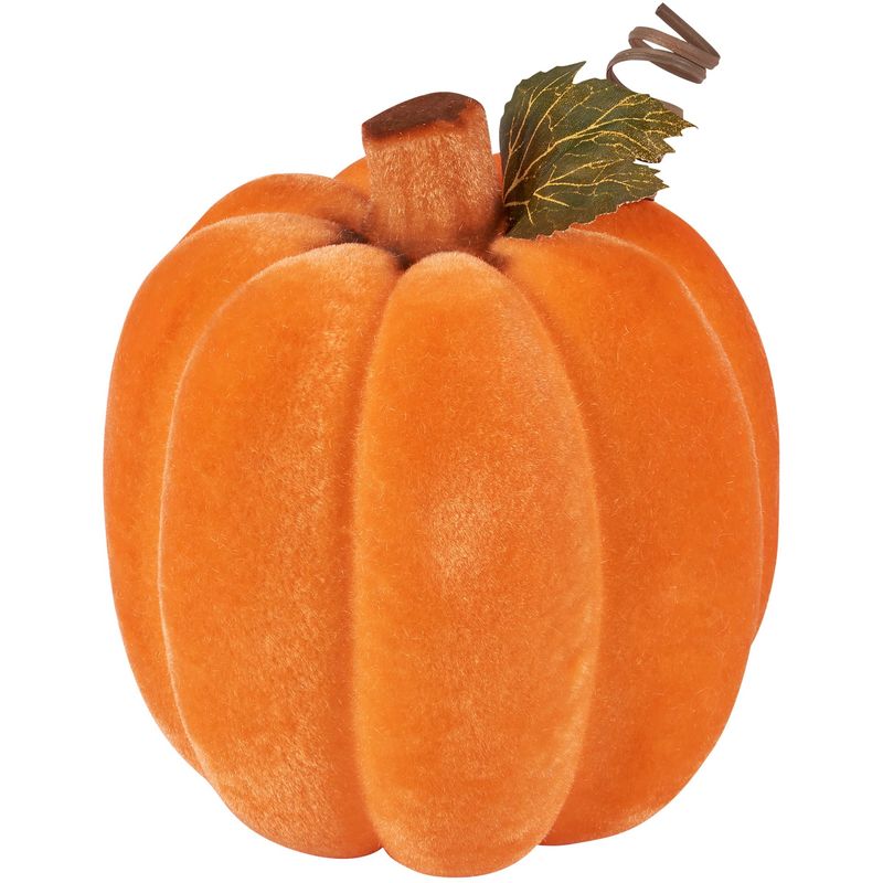Pumpkin - Flocked Neon Orange