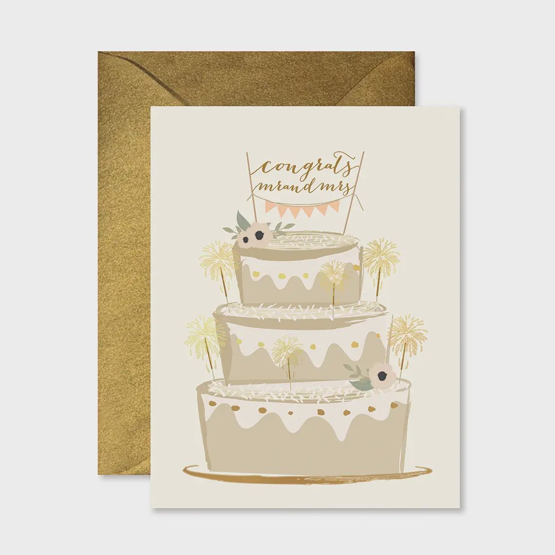 Greeting - Mr. And Mrs. Cake