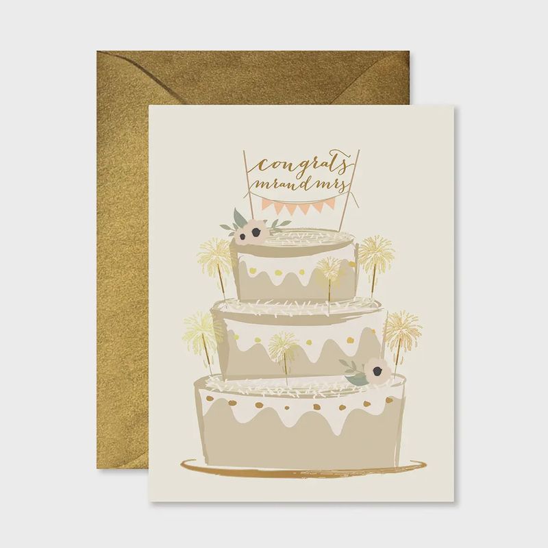 Greeting - Mr. And Mrs. Cake