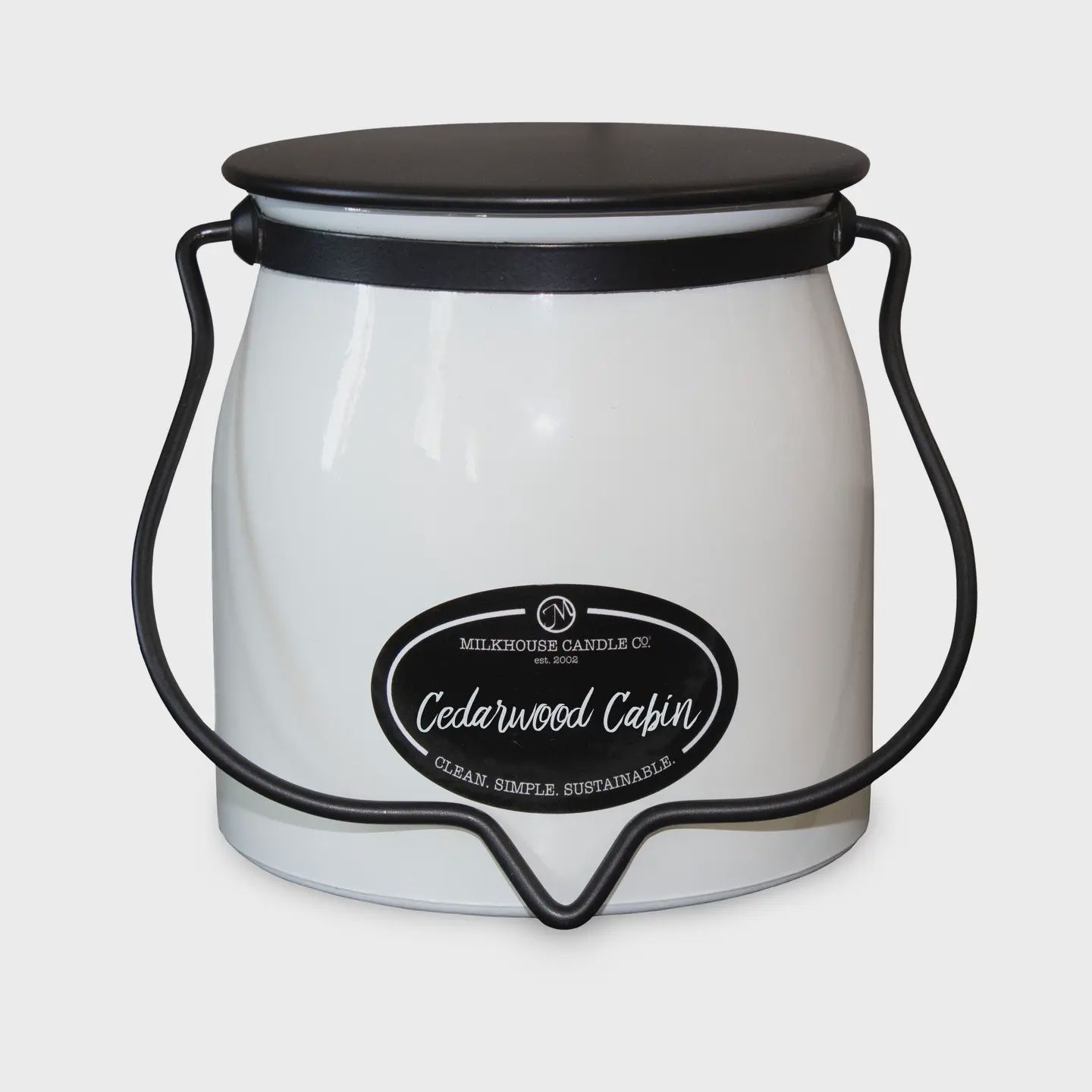 Milkhouse Candle - Butter Jar, Scent: Cedarwood Cabin
