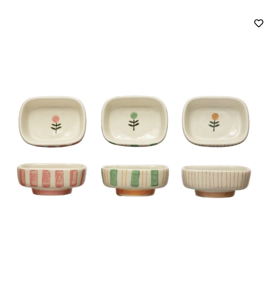 Flower &amp; Stripes Dish