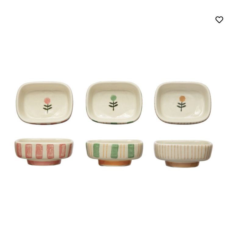 Flower &amp; Stripes Dish