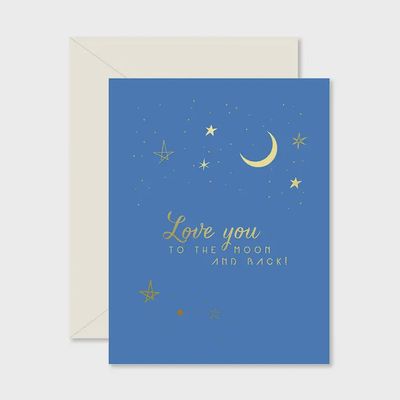 Greeting - Moon and Back