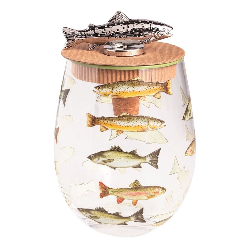 Lake Wine Glass W/ Stopper