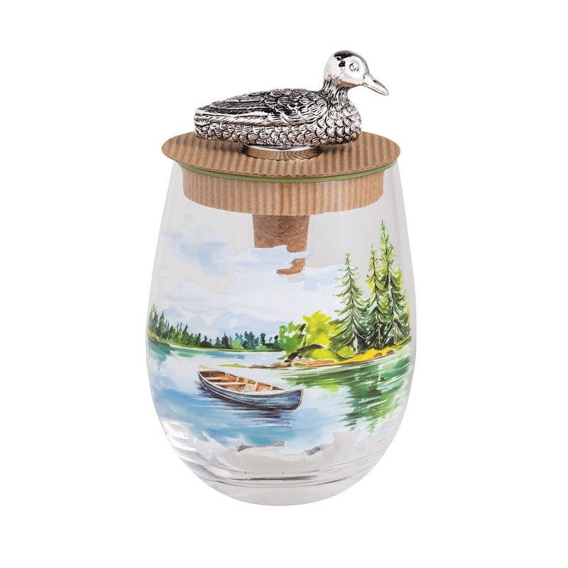 Lake Wine Glass W/ Stopper