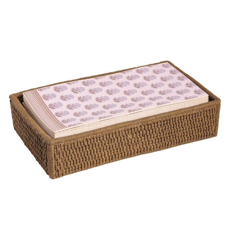 Woven Resin Guest Towel Caddy