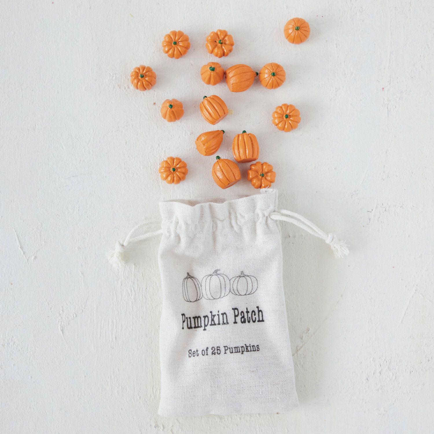 Mini Resin Pumpkins - Set of 25