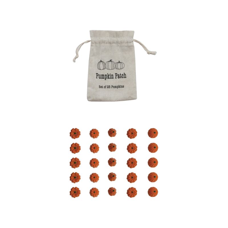 Mini Resin Pumpkins - Set of 25