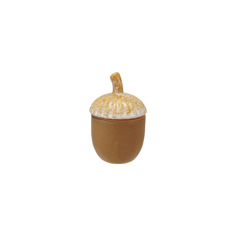 Stoneware Acorn Container