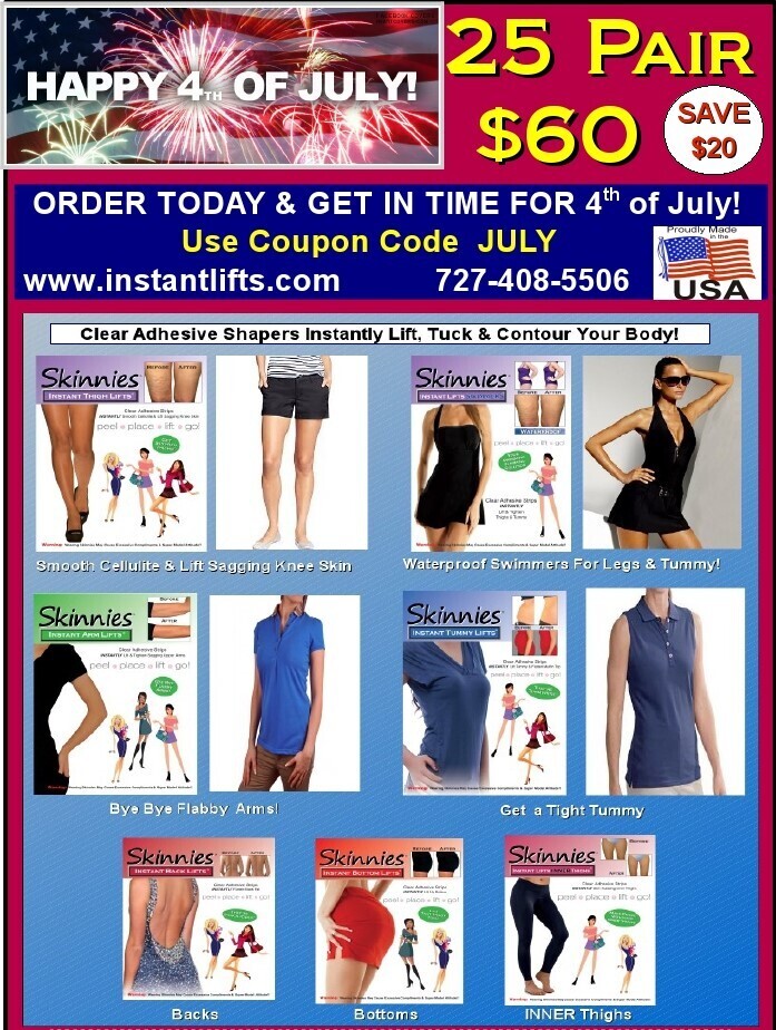 4th of July SALE! Get 25 Pair of Skinnies for 60! Regular 79.95. Only