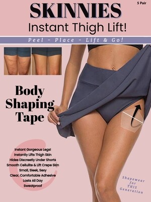 Skinnies Instant Thigh Lift "Get Sky High Thighs!" Smooth Cellulite & Lift Sagging Knee Skin