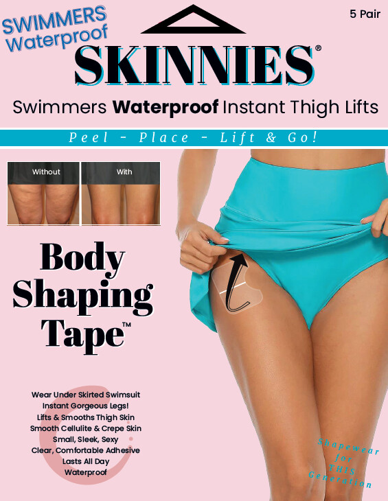 WATERPROOF! Skinnies SWIMMERS Wear Under Your Skirted Swimsuit for Great Looking Legs &amp; One Piece for Tight Tummy!