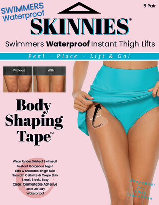 WATERPROOF! Skinnies SWIMMERS Wear Under Your Skirted Swimsuit for Great Looking Legs &amp; One Piece for Tight Tummy!