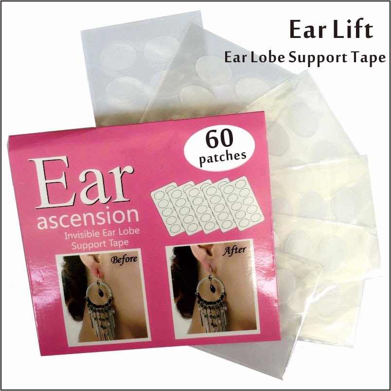 Instant Ear Lifts 20 Pair Lifts Ear Lobe Applies to Back For Proper