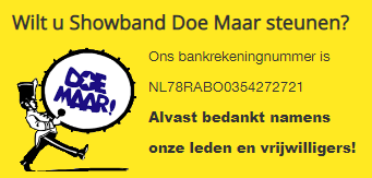 Online winkel van Stichting Showband Doe Maar!