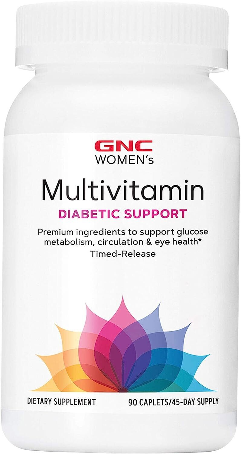 GNC Women's Diabetic Support Multivitamin Maintain Healthy Blood