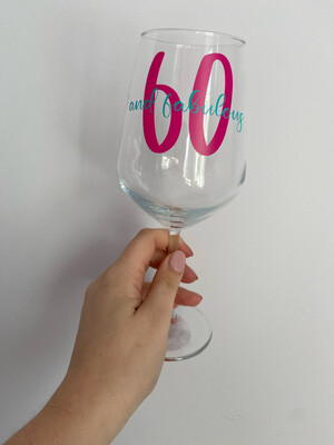 Birthday Wine Glass