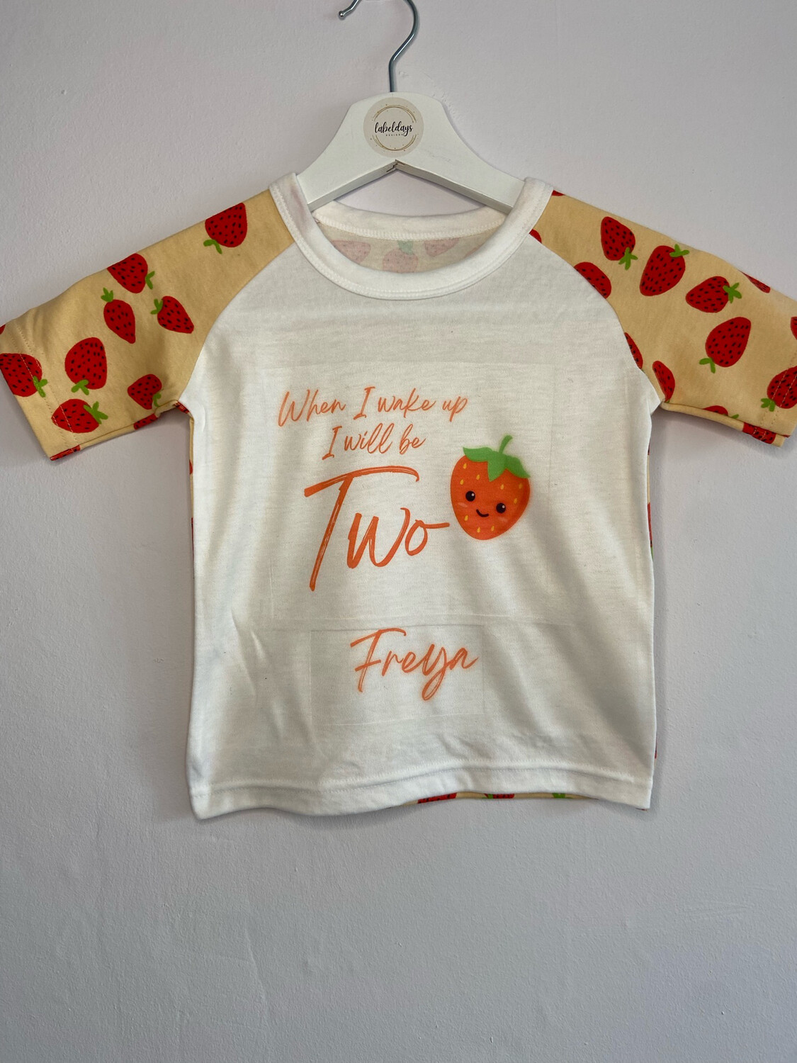 Strawberry Birthday Eve PJs