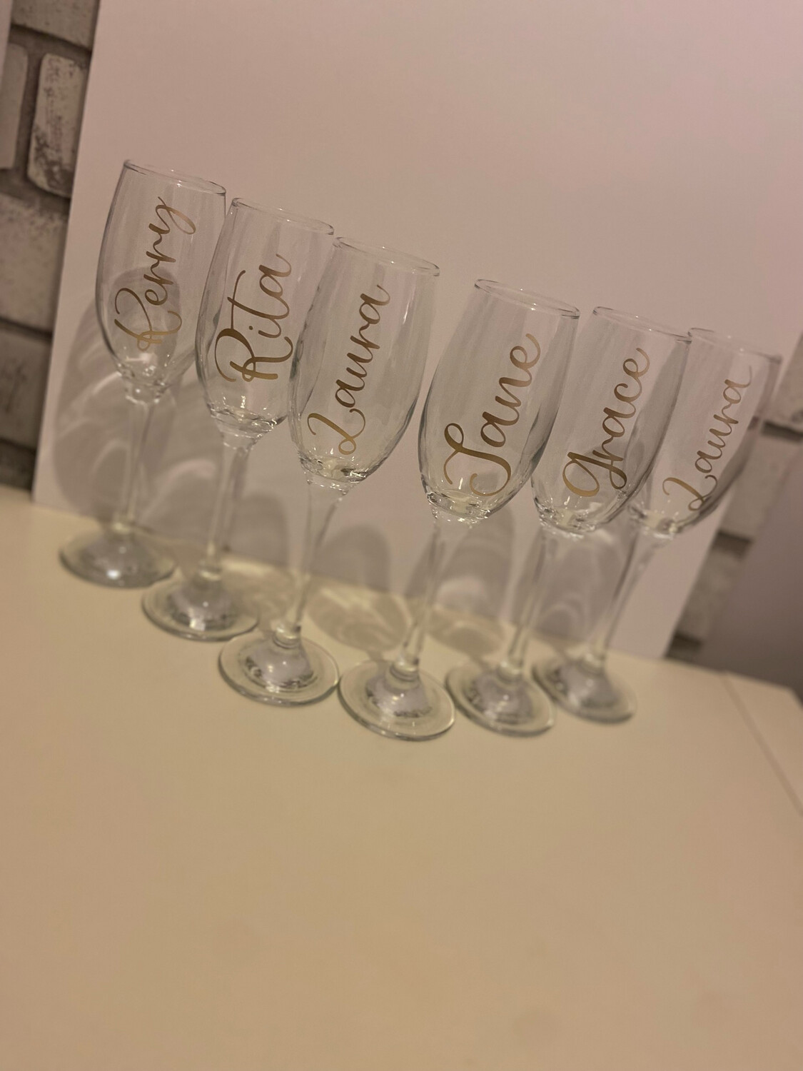 Personalised Champagne Flutes