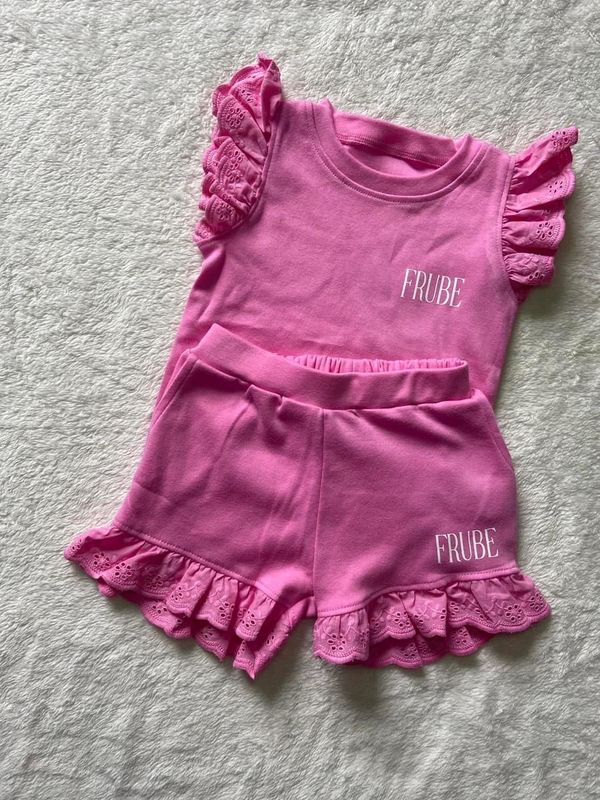 Frilled T-shirt &amp; Shorts Sets